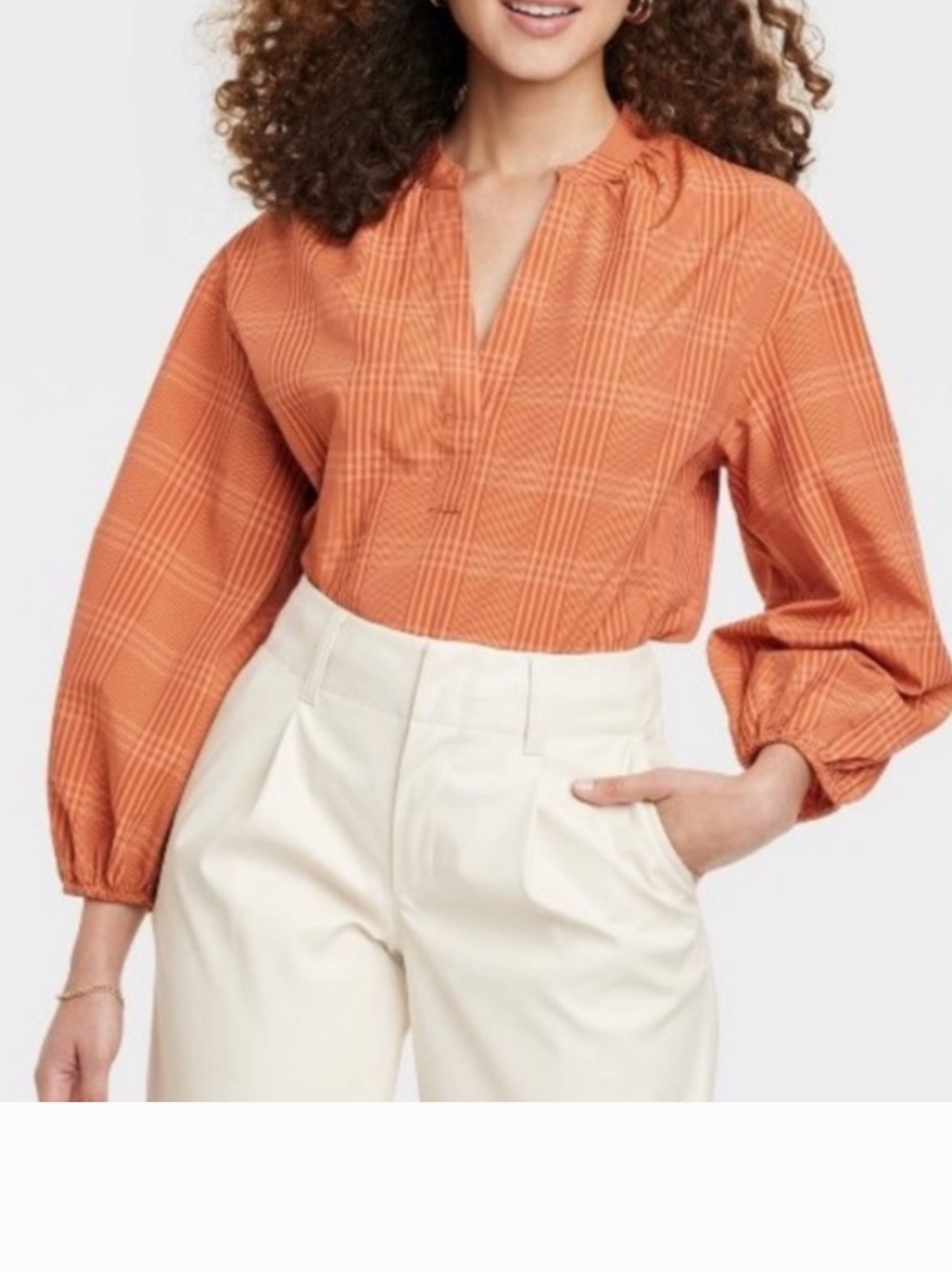 a new day Linen Style Oversized Top